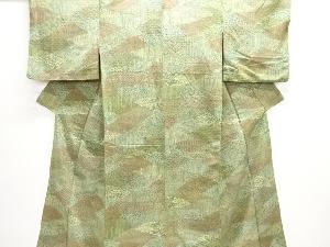 大正ロマン　花古典柄上代紬着物